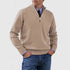 Mens Stand Collar Sweater Zipper| Winter Fashion Knitwear