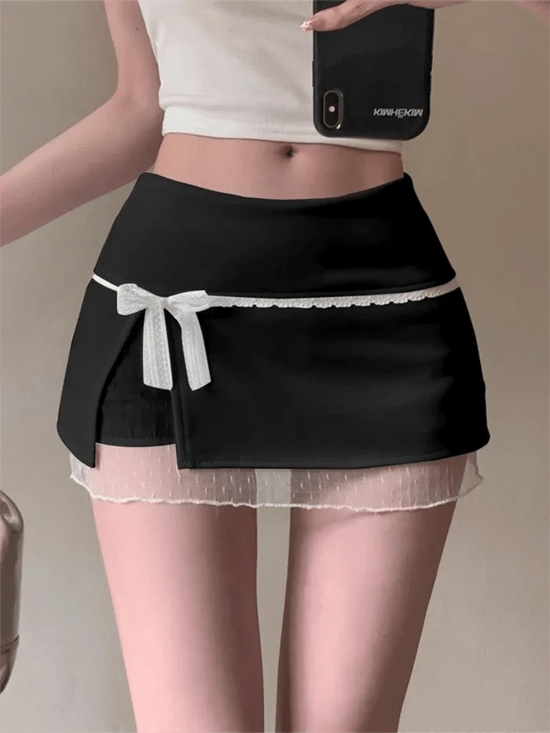 Faldes de dona de retalls de punt dolç d&