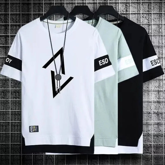 Samarreta de marca per a homes, roba, samarretes de màniga curta, roba de carrer, samarretes de coll rodó d&